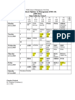 Timetable T-V 20 To 25 Dec FMG 18