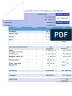 Library Management System Budget Summary: Category Subtotals Rs. 31500.00