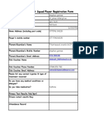 U17 Antrim Football DS Player Registration 2011