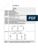 Assignment No 1: Find Total Resistance of Following Circuit