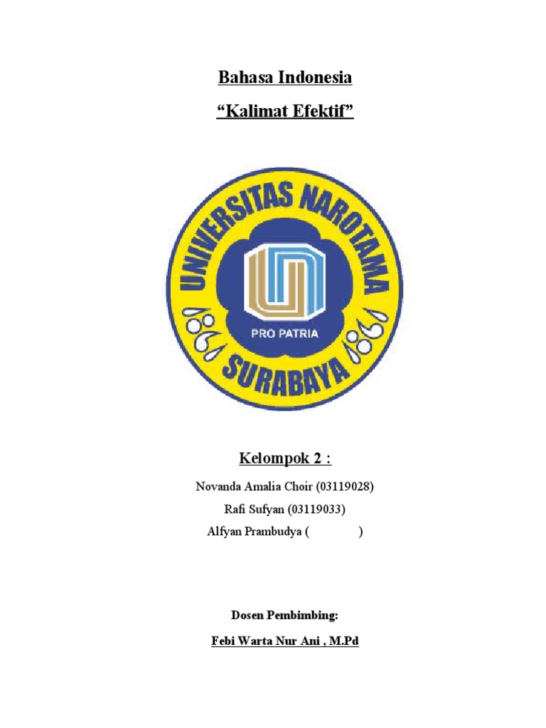 Panduan Kalimat Efektif dalam Bahasa | PDF