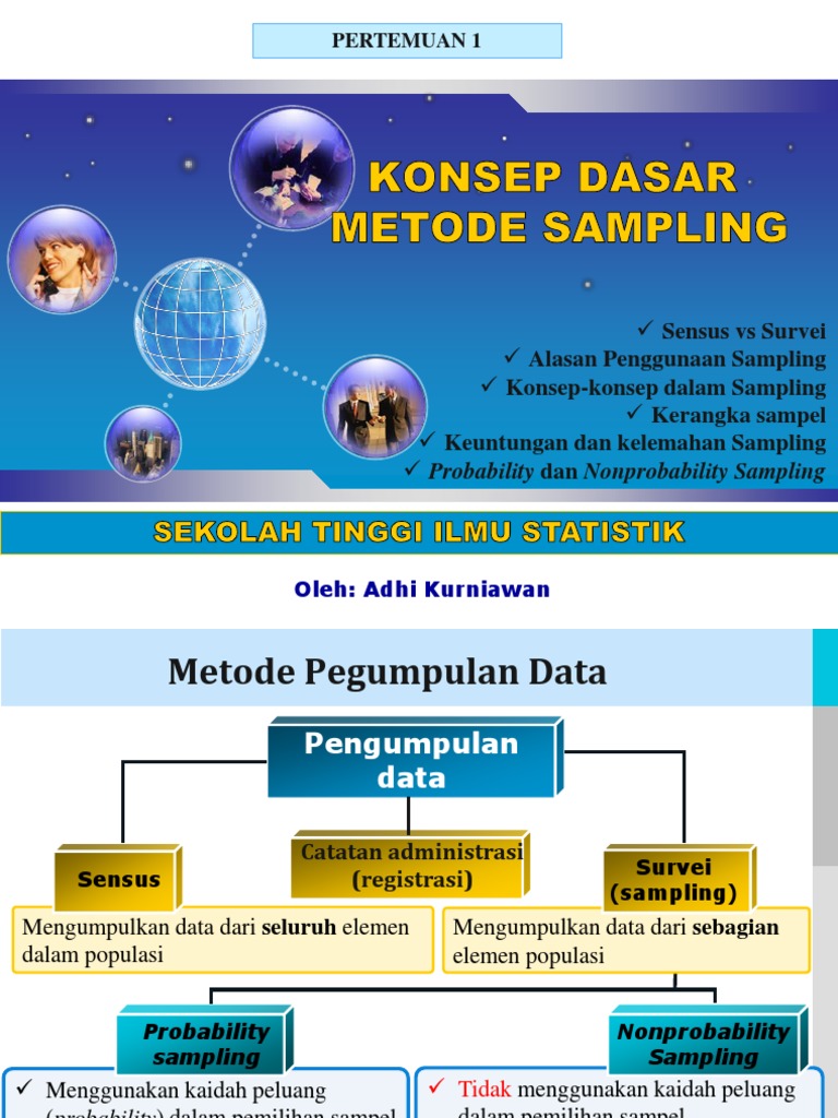Konsep Dasar Metode Sampling Statistika | PDF