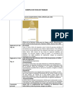 Ejemplo de Ficha de Trabajo PDF