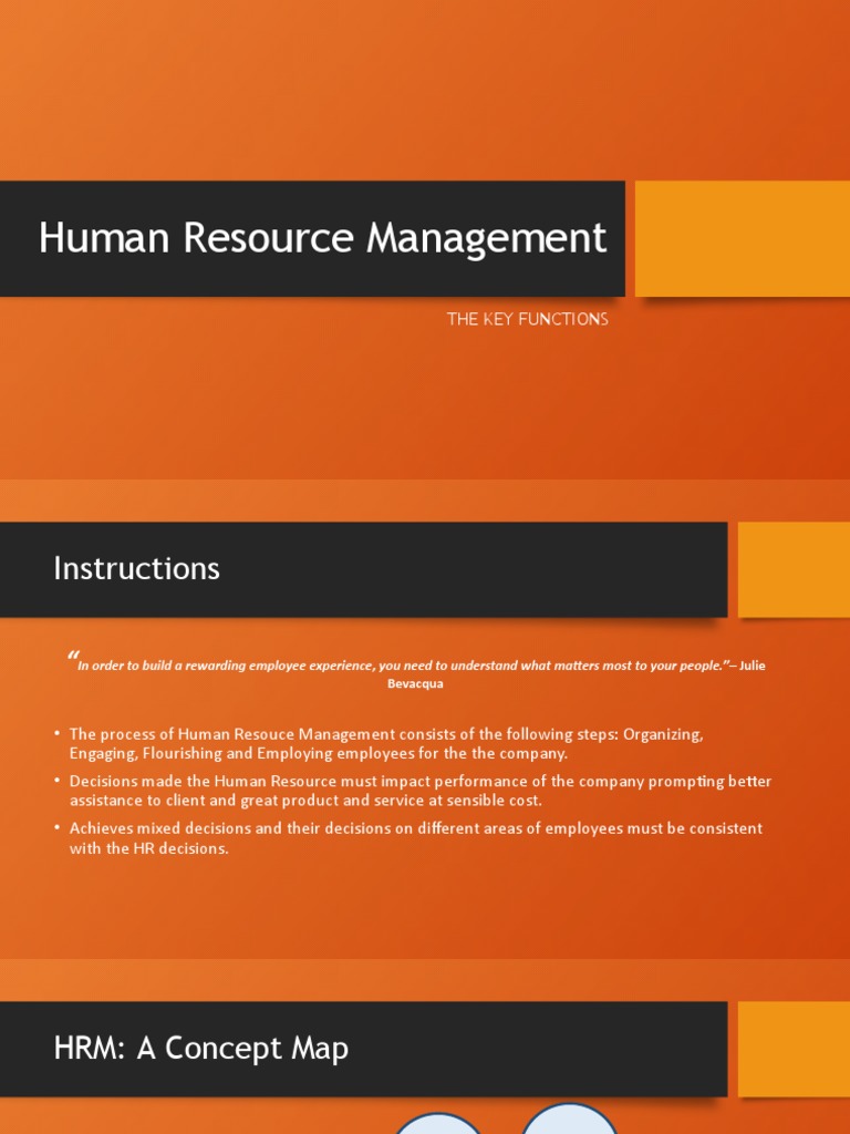 Human Resource Management: The Key Functions | PDF | Human Resource ...