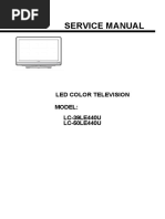 схема и сервис мануал на английском Sharp LC-39LE440U PDF
