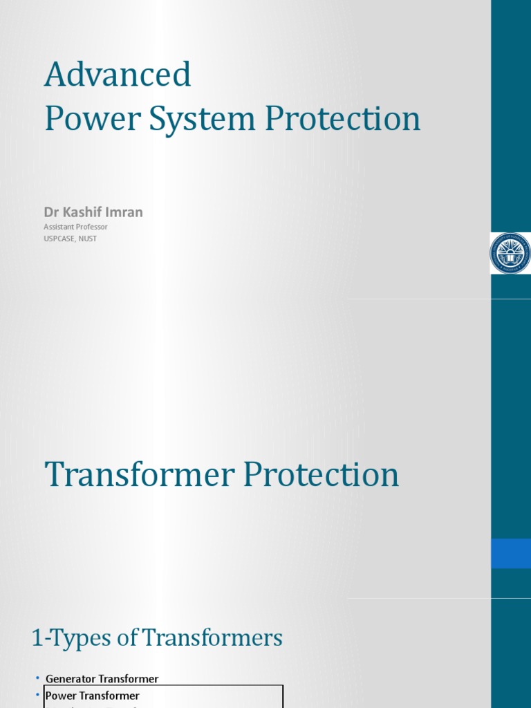 Advanced Power System Protection DR Kashif Imran PDF Transformer