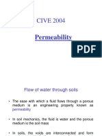 CIVE 2004: Permeability
