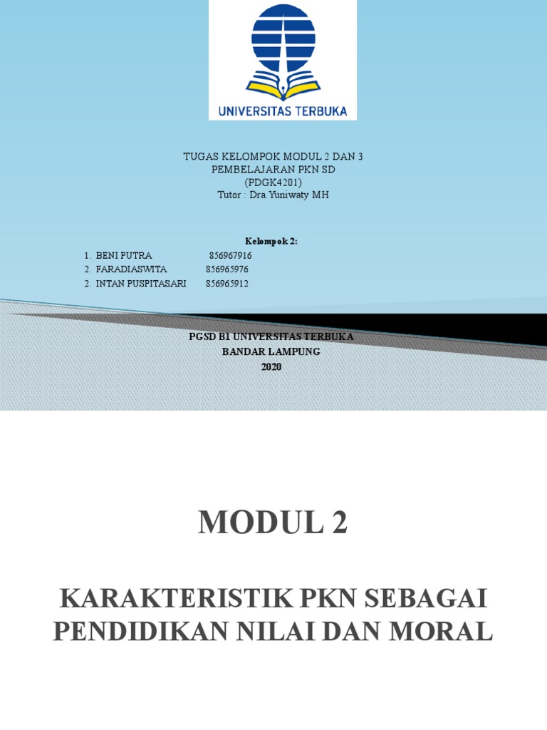 Modul 2 dan 3 PKN Universitas Terbuka | PDF