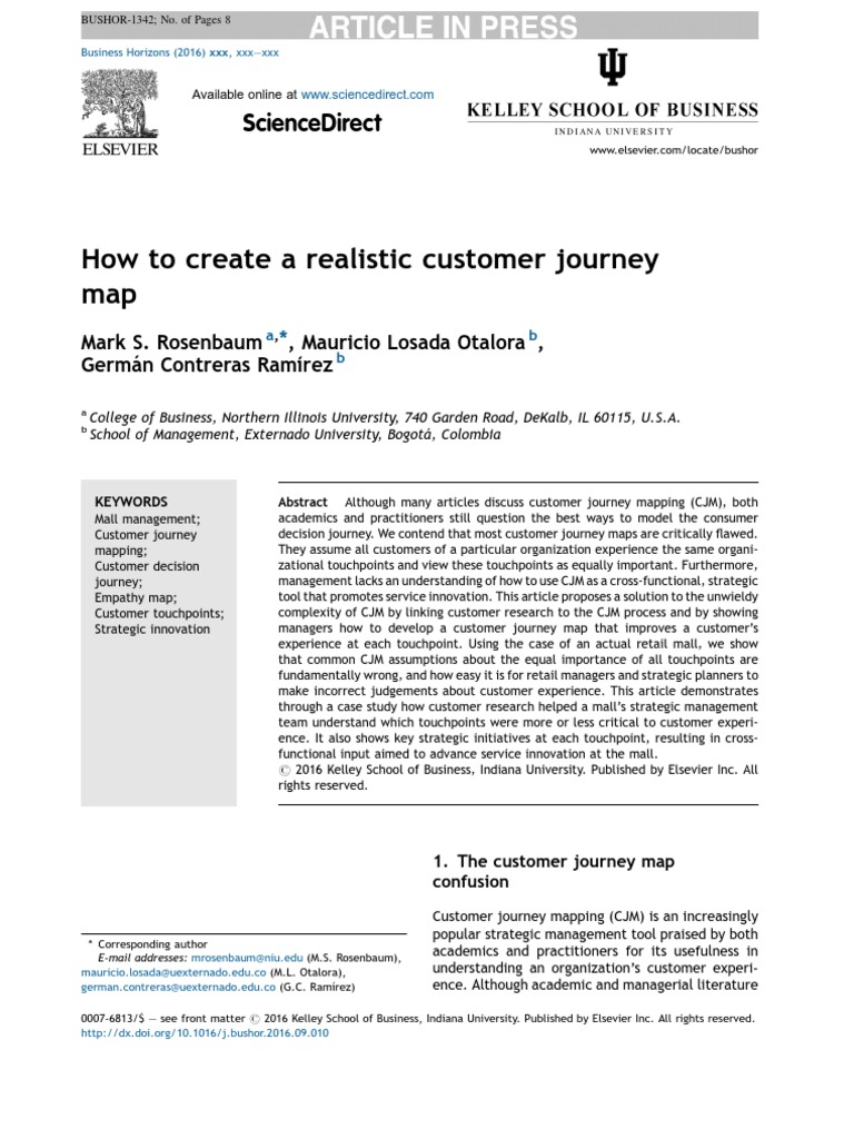 Enhancing Customer Journey Mapping | PDF | Shopping Mall | Retail