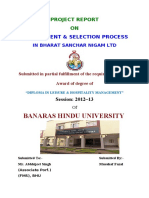 Selection Recruitment in BSNL PDF