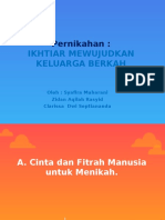 Pernikahan Ikhtiar Dalam Mewujudkan Keluarga Berkah