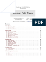 Cambridge Math, Quantum Field Theory 