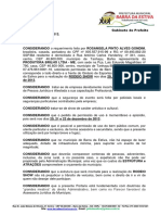 Razões para Permissão de Uso de Bem Público - BA Portaria - 2013-025