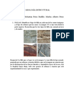 Taller de Geología Estructural Grupo: ED Integrantes: Juan Sebastian Pérez Badillo-Marlon Alberto Pérez Domínguez