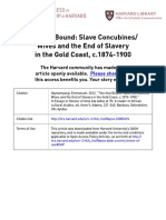 Ties That Bound - Slave Concubines: Wives and The End of Slavery in The Gold Coast, c.1874-1900