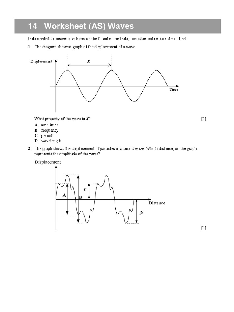 Wave Diagram Worksheet