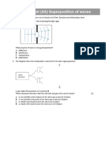 15 Worksheet (AS) Superposition of Waves