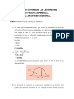 Taller Distribucion Normal