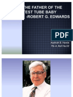Robert G. Edwards Nobel Laureate in Physiology or Medicine by Aashish B. Hande (PG-A Roll No.02)