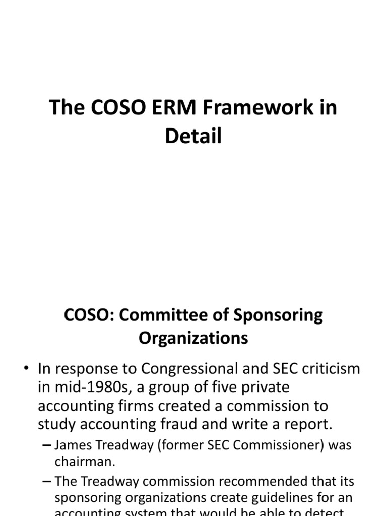 COSO ERM Framework Overview 2022 | PDF | Corporate Governance | Risk
