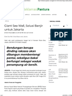 Giant Sea Wall, Solusi Banjir Untuk Jakarta - Reklamasi Pantura