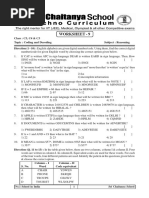 NTSE - (Reasoning) Worksheet - 9