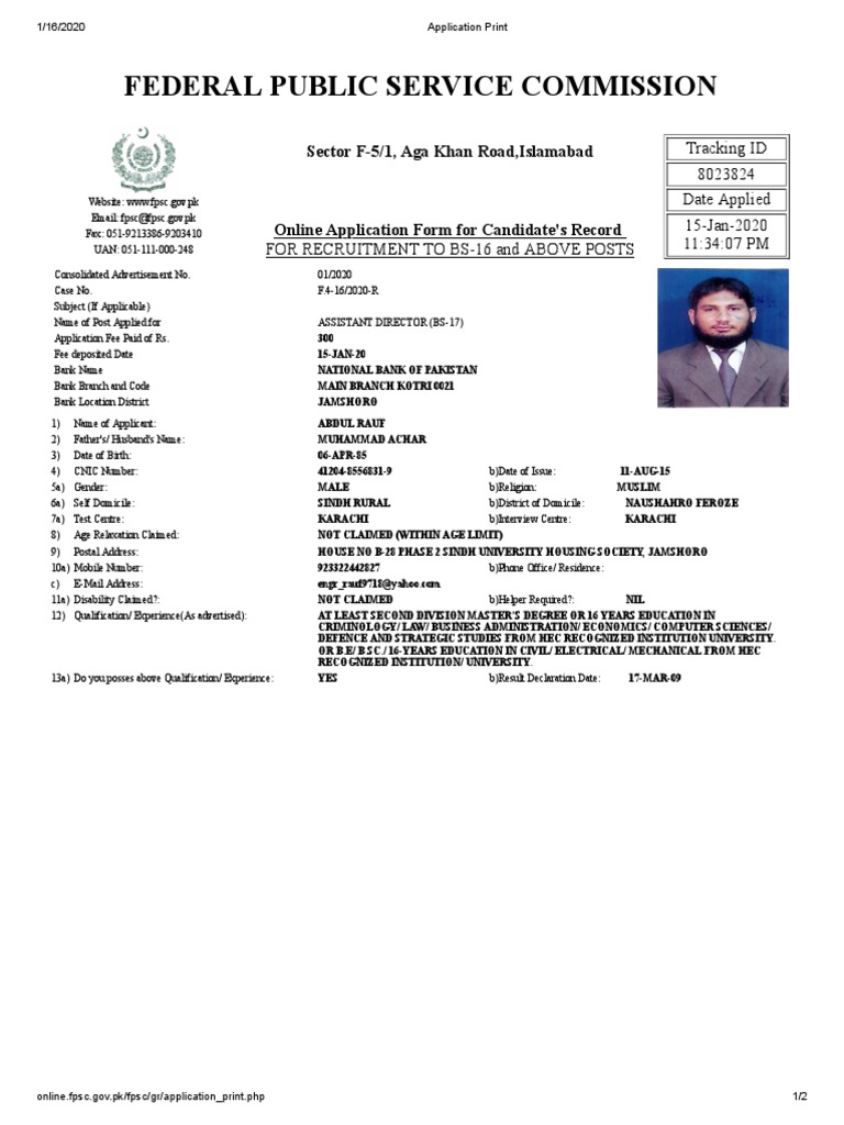 Nab Assistant Director PDF