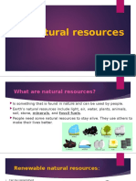 Natural resources and environmental problems