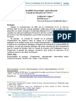 La Responsabilité de Protéger - Quel Rôle Pour Le Conseil de Sécurité de l'ONU