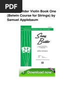 String Builder Violin Book One Belwin Co PDF