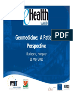 Geomedicine: A Patient's Geomedicine: A Patient's Perspective Perspective