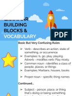 Grammar Building Blocks &: Vocabulary