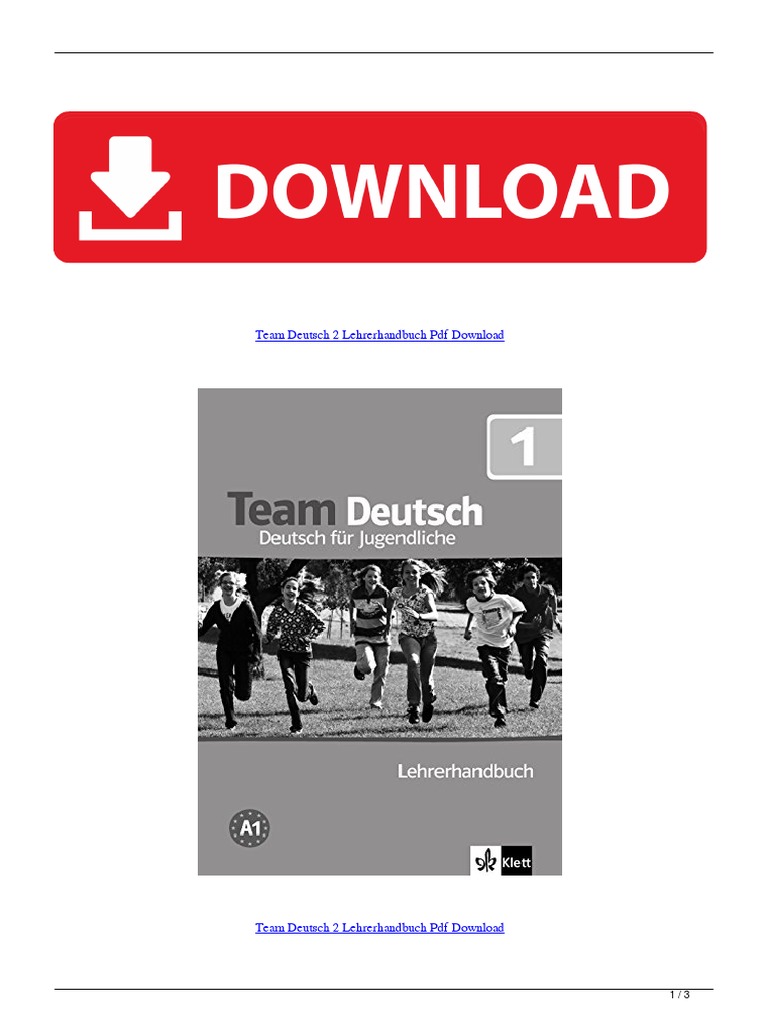 Team Deutsch 2 Lehrerhandbuch PDF Download PDF | PDF