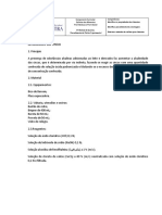 Determinação da alcalinidade das cinzas em alimentos