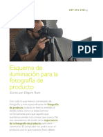 Iluminación para la fotografía de producto_ esquemas y consejos