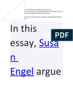In This Essay, Argue: Susa N Engel