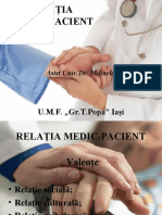 Relatia Medic Pacient - Valori, Modele, Consimtamant, Confidentialitate