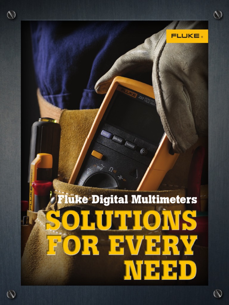 FLUKE Multimeter Catalogue PDF Manufactured Goods Electricity