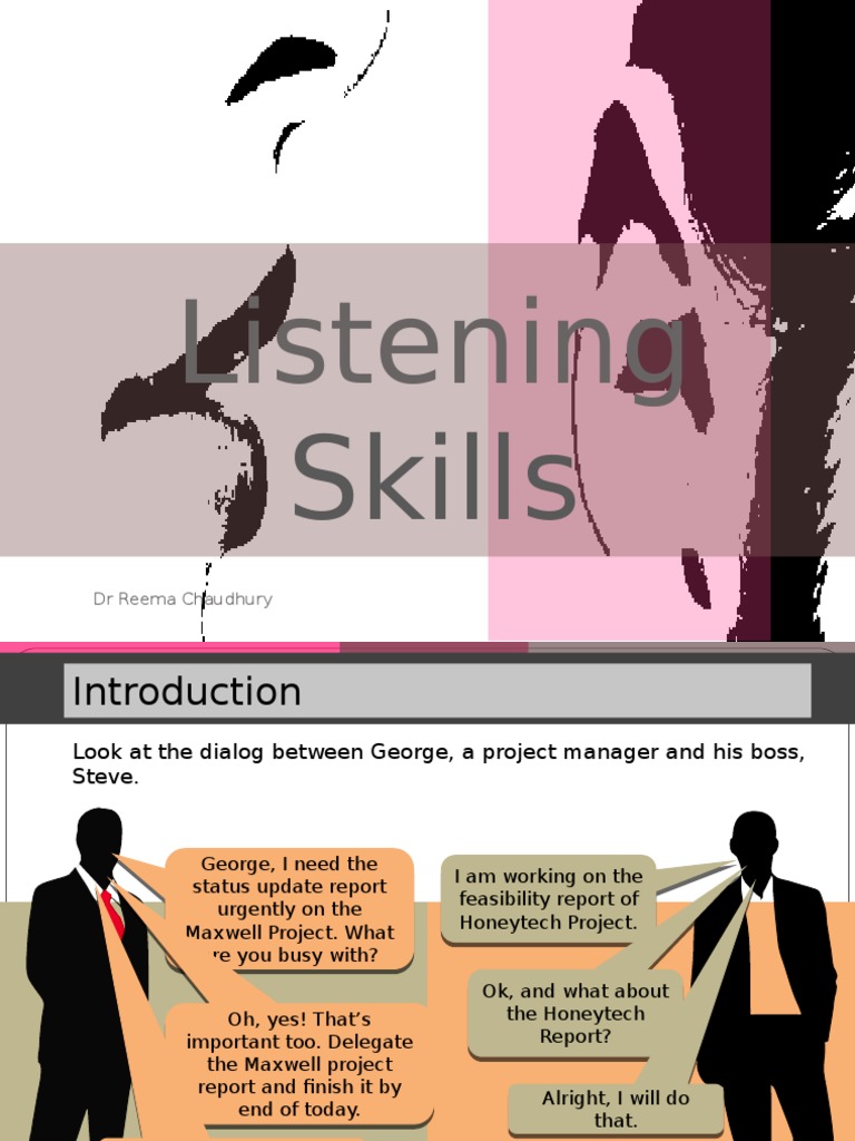 Listening Skills Session1 | PDF | Nonverbal Communication | Question