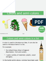 Colons and Semi Colons