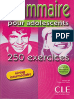 Grammaire Pour Ados 250 Exercices NI