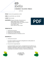 Acta de Reunión BANCO FALABELLA