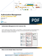 Authorization Management: at The Customer Site
