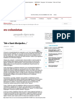 'Ide e Fazei Discípulos... ' - 25 - 07 - 2013 - Pasquale - Ex-Colunistas - Folha de S.Paulo