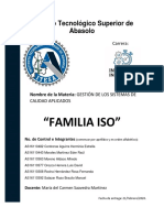 Cuadro Comparativo Familias ISO