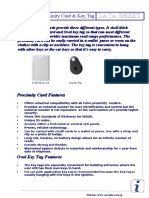 Proximity Cards - Datasheet