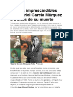 6 libros imprescindibles de Gabriel García Márquez a 6 años de su muerte