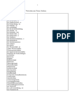 Wortschatz Zum Thema - Studium