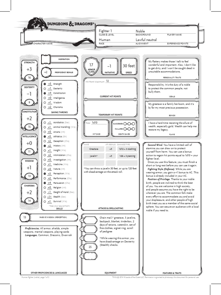 DND Starter Characters-1-2 | PDF | Role Playing Games | Fantasy