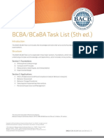BCBA BCaBA Task List 5th Ed PDF